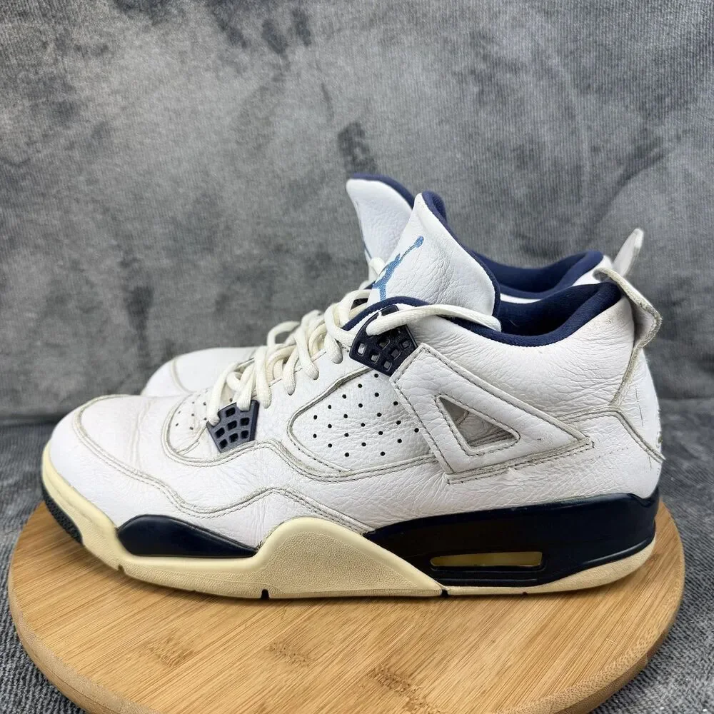 Jordan Air Jordan 4 Shoes Mens Size 11 White Mid Top Sneakers 314254-107